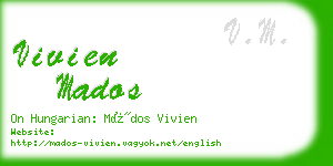 vivien mados business card